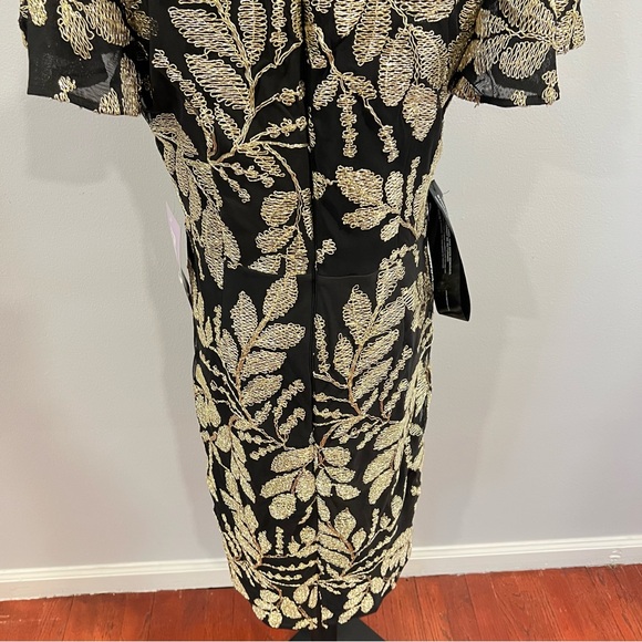 JS COLLECTION Womens Black Flutter Knee Length Formal Dress - New Tag - Reemoly - Picture 6 of 16